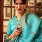 Trendy Saree Satin Silk Aqua Blue Weaving Saree