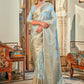 Classic Banarasi Silk Aqua Blue Weaving Saree