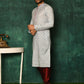 Kurta Pyjama Art Silk Aqua Blue Woven Mens