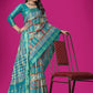 Contemporary Cotton Aqua Blue Weaving Saree