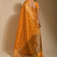 Classic Art Silk Yellow Print Saree