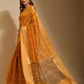 Classic Art Silk Yellow Print Saree