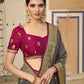 Classic Art Silk Grey Embroidered Saree