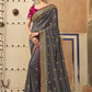 Classic Art Silk Grey Embroidered Saree