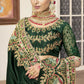 Contemporary Art Silk Green Embroidered Saree