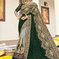 Contemporary Art Silk Green Embroidered Saree