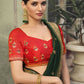 Classic Art Silk Green Embroidered Saree