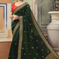 Classic Art Silk Green Embroidered Saree