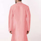 Kurta Pyjama Art Silk Pink Embroidered Mens