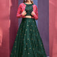 Lehenga Choli Art Silk Green Embroidered Lehenga Choli