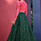 Lehenga Choli Art Silk Green Embroidered Lehenga Choli