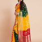 Trendy Saree Art Silk Banarasi Silk Multi Colour Woven Saree