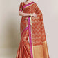 Trendy Saree Art Silk Uppada Silk Orange Zari Saree