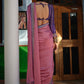 Contemporary Art Silk Pink Lace Saree