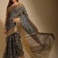 Classic Art Silk Grey Print Saree
