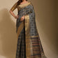 Classic Art Silk Grey Print Saree