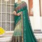 Contemporary Art Silk Rama Embroidered Saree