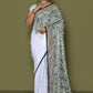 Classic Art Silk White Embroidered Saree