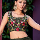 Lehenga Choli Art Silk Green Embroidered Lehenga Choli