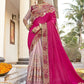 Trendy Saree Art Silk Pink Embroidered Saree