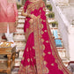 Trendy Saree Art Silk Pink Embroidered Saree