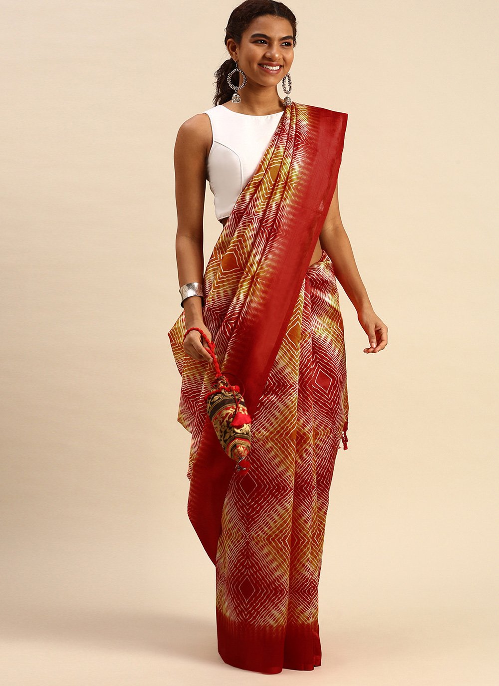 Casual Art Silk Multi Colour Weaving Saree