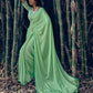 Trendy Saree Art Silk Green Woven Saree