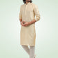 Kurta Pyjama Banarasi Jacquard Cream Fancy Work Mens