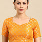 Blouse Banarasi Jacquard Orange Weaving Blouse