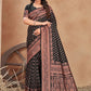 Trendy Saree Banarasi Silk Black Patch Border Saree