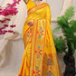 Designer Banarasi Silk Mustard Weaving Saree