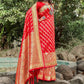 Traditional Saree Banarasi Silk Red Weaving Saree