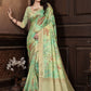 Classic Banarasi Silk Green Digital Print Saree