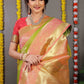 Traditional Saree Banarasi Silk Green Weaving Saree