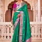 Trendy Saree Banarasi Silk Green Weaving Saree
