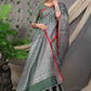 Contemporary Banarasi Silk Green Jacquard Work Saree