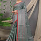 Contemporary Banarasi Silk Green Jacquard Work Saree