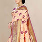 Contemporary Banarasi Silk Peach Jacquard Work Saree