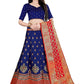 Lehenga Choli Banarasi Silk Blue Jacquard Work Lehenga Choli