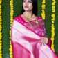 Contemporary Banarasi Silk Rani Jacquard Work Saree