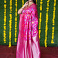 Contemporary Banarasi Silk Rani Jacquard Work Saree