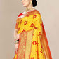 Traditional Saree Banarasi Silk Yellow Jacquard Work Saree