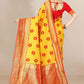 Traditional Saree Banarasi Silk Yellow Jacquard Work Saree