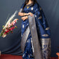 Classic Banarasi Silk Blue Weaving Saree