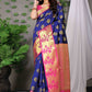 Classic Banarasi Silk Blue Weaving Saree