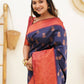 Trendy Saree Banarasi Silk Blue Weaving Saree