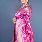 Trendy Saree Banarasi Silk Rani Weaving Saree