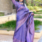 Classic Banarasi Silk Purple Weaving Saree