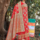 Traditional Saree Banarasi Silk Red Weaving Saree