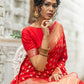 Trendy Saree Banarasi Silk Red Woven Saree